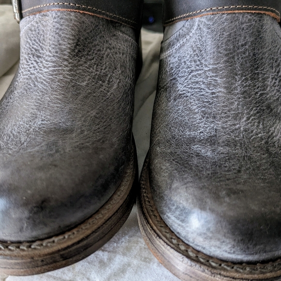 FREEBIRD BY STEVEN CROSBY STONE MOTO BIKER BOOTS SZ 11 US NIB - Picture 7 of 16